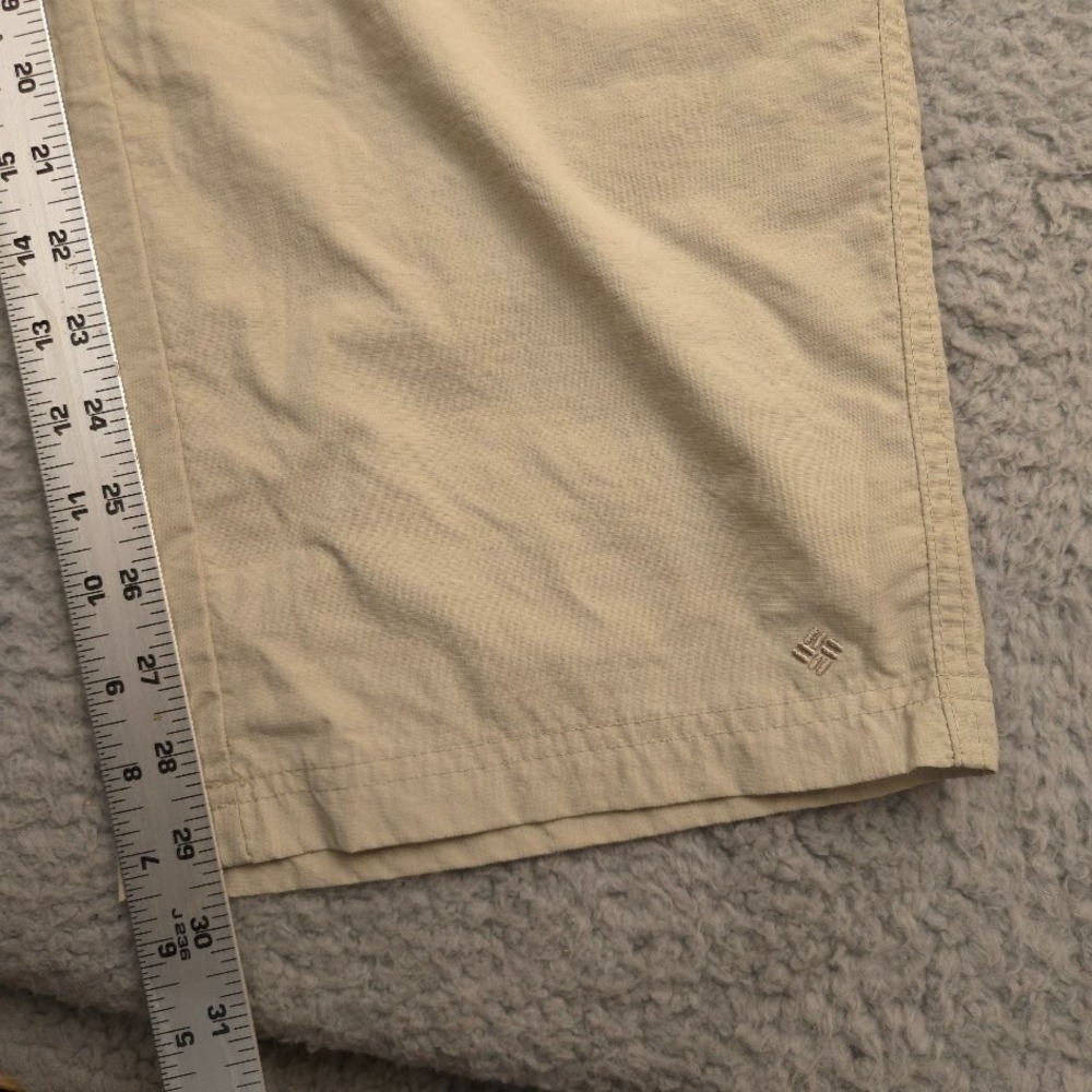 Columbia Omni-Wick Convertible Cargo Pants Mens 42x30 Khaki Hiking Belted - Picture 8 of 11